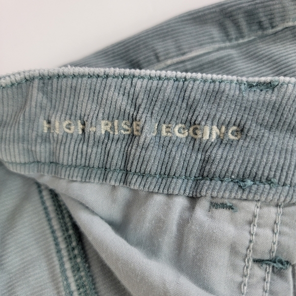American Eagle Seafoam Green High Rise Stretch Corduroy Jeggings Sz 14/32 NEW - Picture 12 of 16